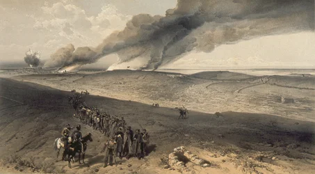 Redan und Fortgeschrittene Gräben des britischen rechten Angriffs, 1856